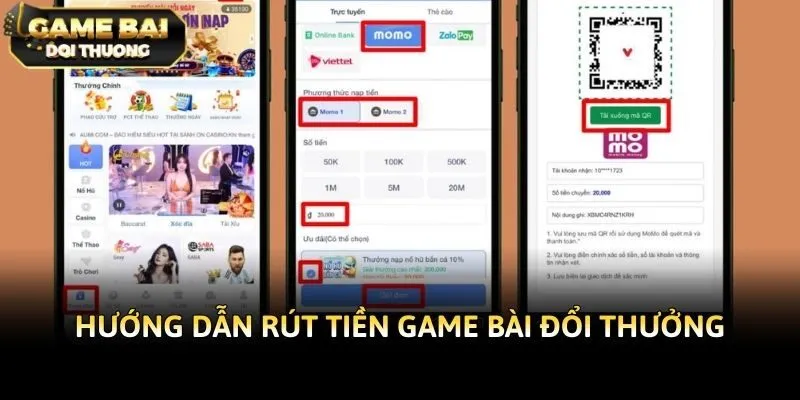 Hướng dẫn rút tiền game bài đổi thưởng
